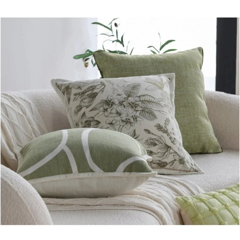 Nolan Interior‎ Magnolia Pearl Floral Botanical Neutral Pillow Cover 18x18 NWT